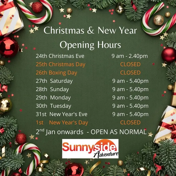 FESTIVE OPENING HOURS